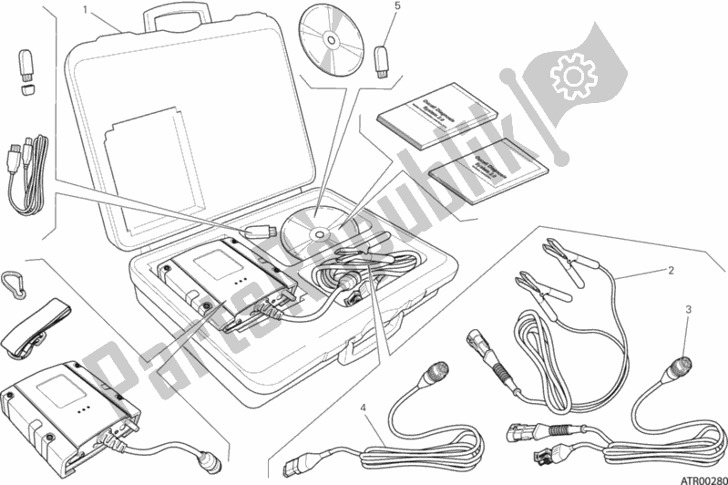 Todas as partes de Testador Dds (2) do Ducati Superbike 1199 Panigale Superleggera 2014